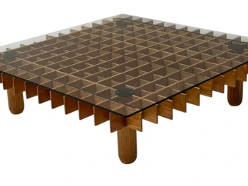 XL Kyoto Graphic Coffee Table by Gianfranco Frattini for Ghianda / Knoll, 1974